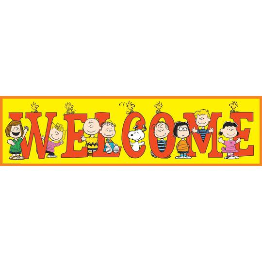 Find The Peanuts General Welcome Classroom Banner Set Of 3 At